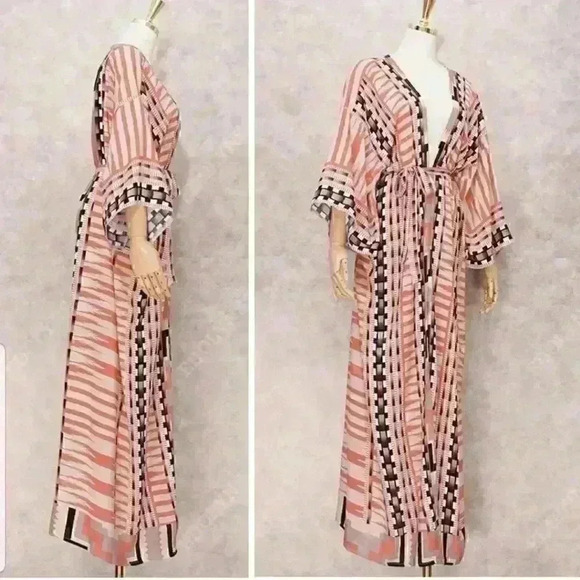 VINTAGE BOHEMIAN ROBE KIMONO - Picture 11 of 15